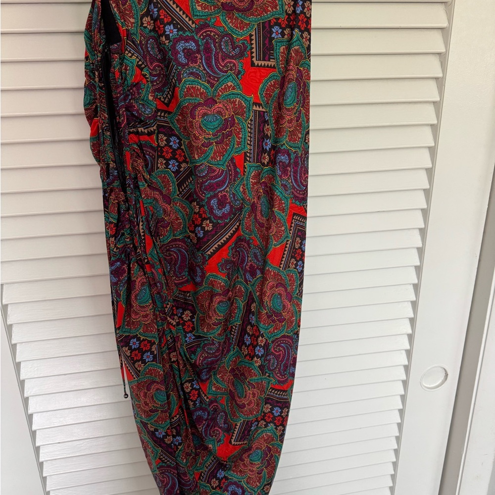 Veronica Beard Red Paisley Print Ari Skirt